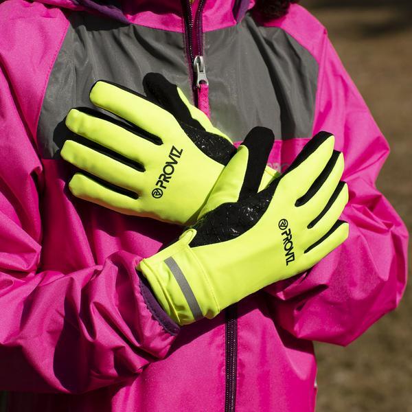 Proviz Classic Reflective Waterproof Children's Cycling Gloves 5/6