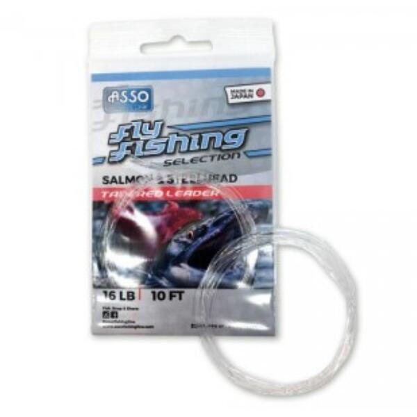 Asso Salmon & Steelhead Tapered Leader -10 FT 1/1