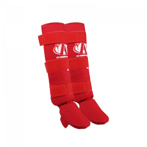Ali's Shin Guards Martial Arts Kickboxing Red