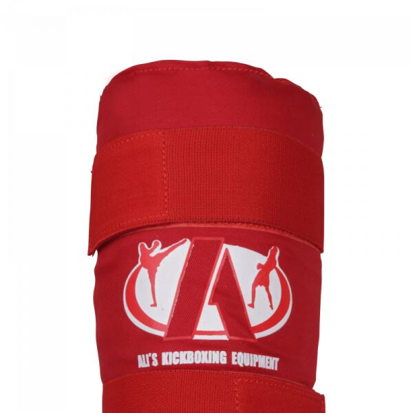 Protège-tibias Ali's Arts Martiaux Kickboxing Rouge 2/4