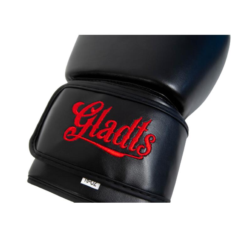 Gants de boxe classiques Gladts - Noir/Rouge 2/4