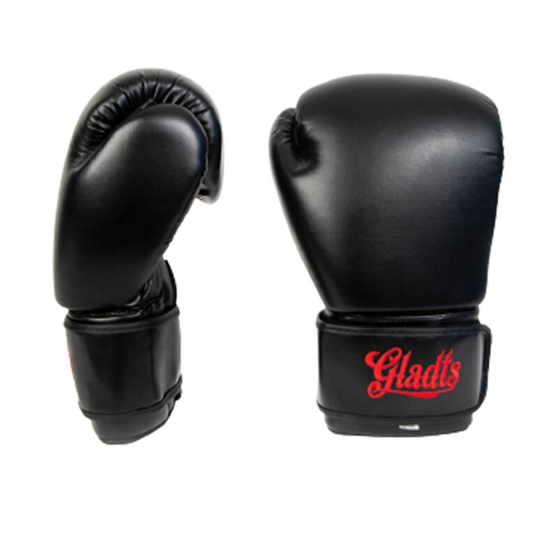 Gants de boxe classiques Gladts - Noir/Rouge 3/4