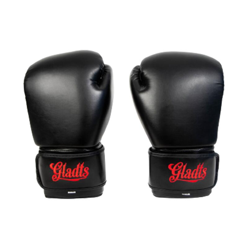 Gants de boxe Gladts-Classic-Noir/Rouge