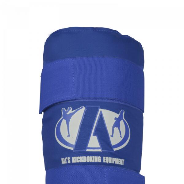 Protège-tibias Ali's Arts Martiaux Kickboxing Bleu 2/4