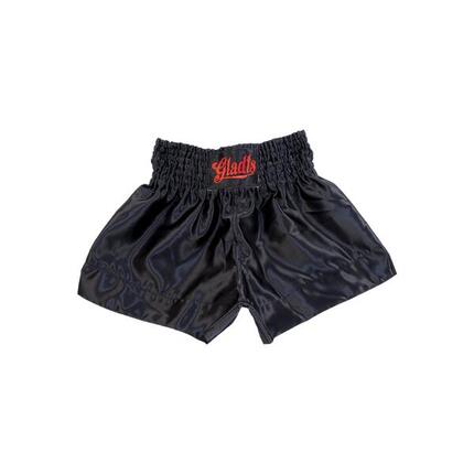 Gladts-102-Short de kickboxing-Noir/Rouge