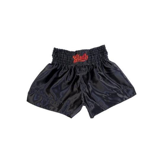 Gladts-102-Short de kickboxing-Noir/Rouge