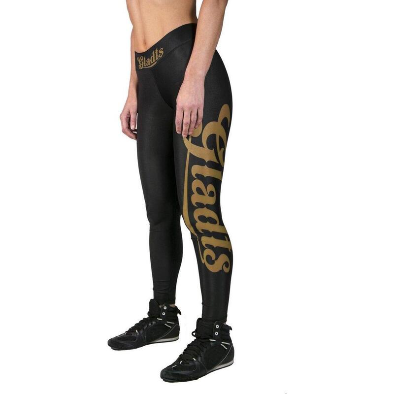 Gladts-Legging avec Top- Noir avec lettres dorées