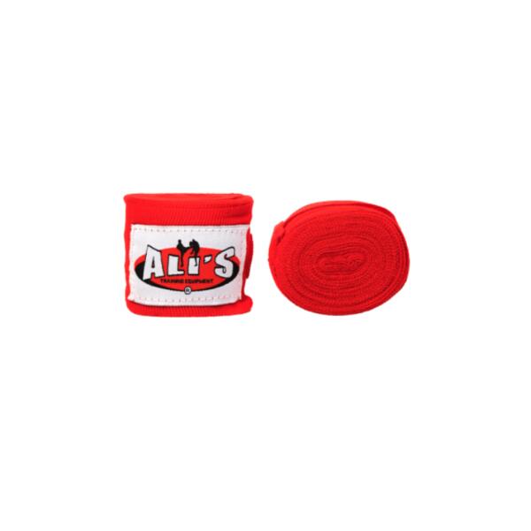 Bandages Ali's Fightgear Rouge 460cm pour Boxe Kickboxing 3/4