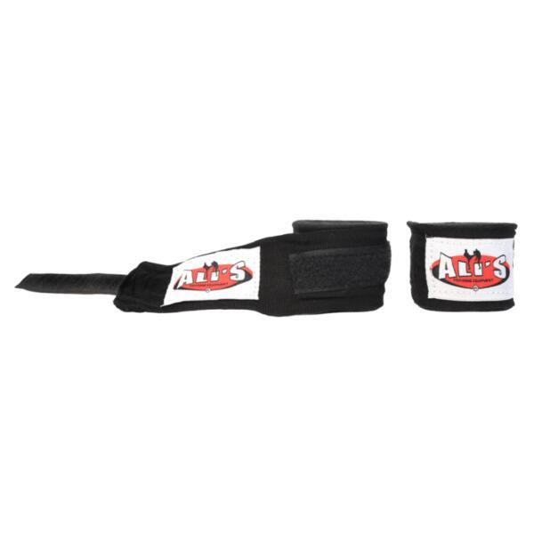 Ali's Fightgear-Bandages-Zwart-250cm-voor Boksen-Kickboksen