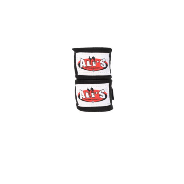 Bandages Ali's Fightgear Noir 250cm pour Boxe Kickboxing 2/4