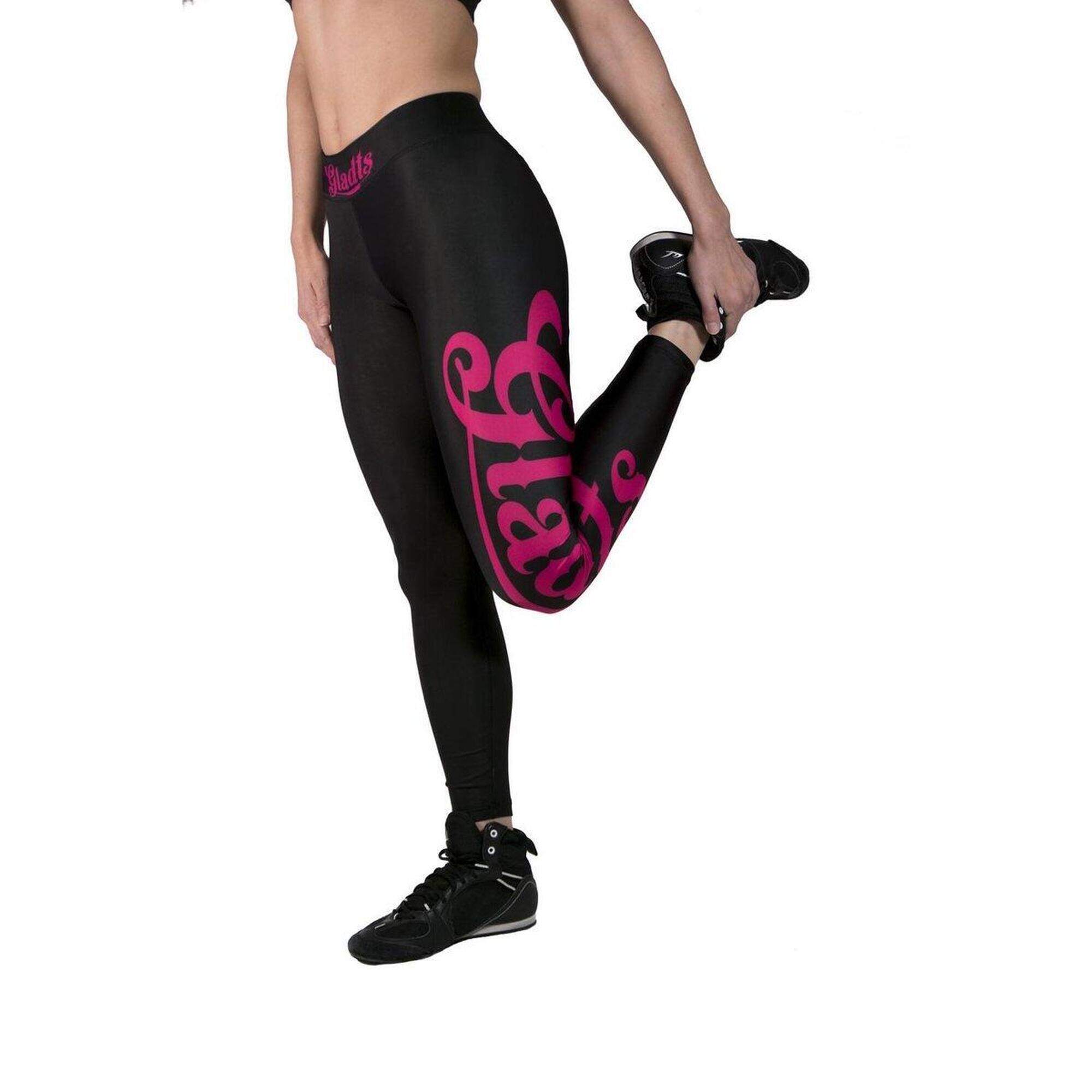 Gladts-Legging avec Top- Noir avec lettres roses