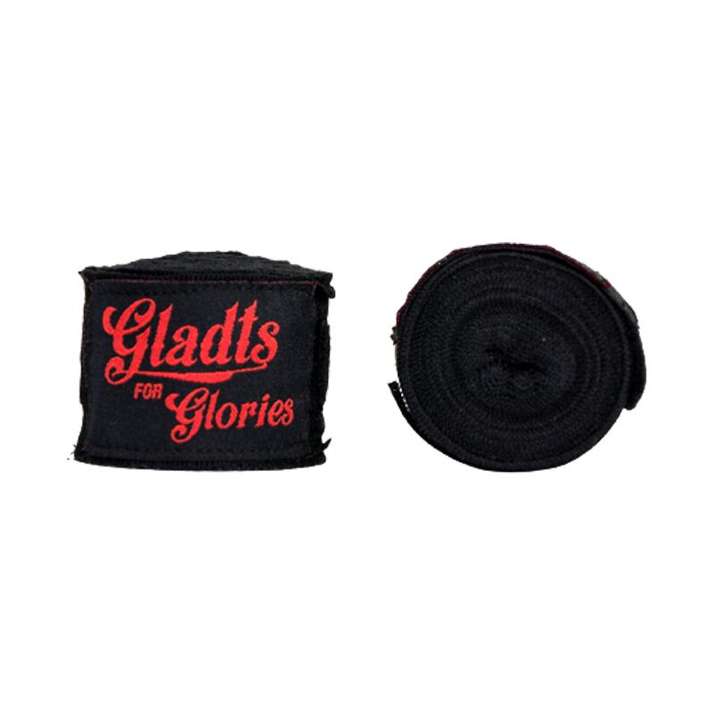 Gladts-Noir Couleur-460cm-Bandages Pour Boxe Kickboxing