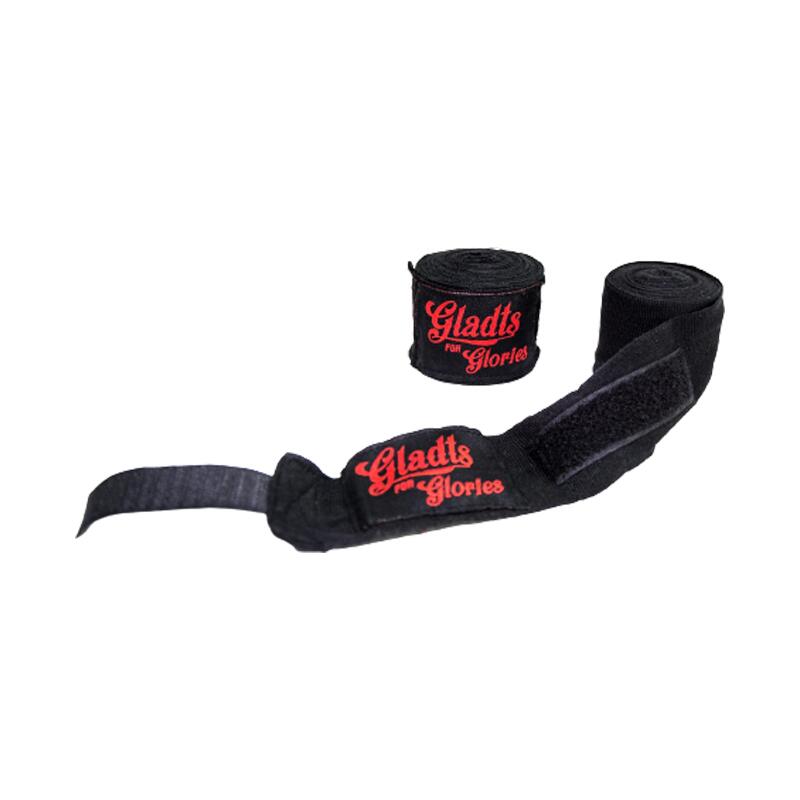 Gladts-Noir Couleur-460cm-Bandages Pour Boxe Kickboxing