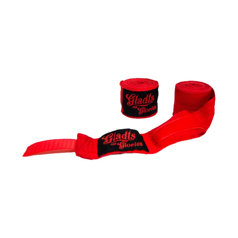 Gladts-Rouge Couleur-460cm-Bandages Pour Boxe Kickboxing