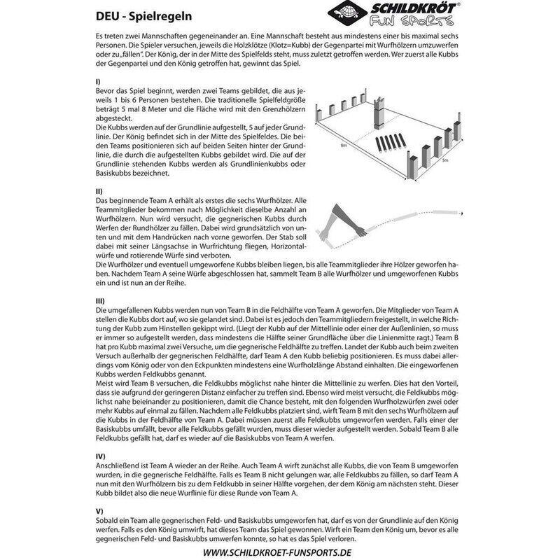 Juego Kubb Madera FSC 7/7