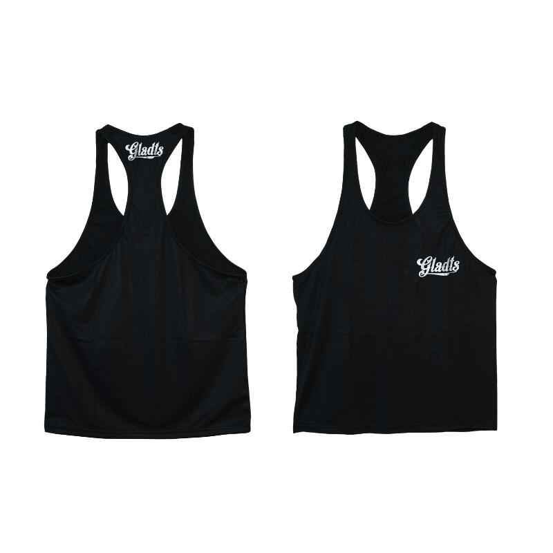 Gladts Haltershirts Tank Top Heren Zwart/Rood 2/2