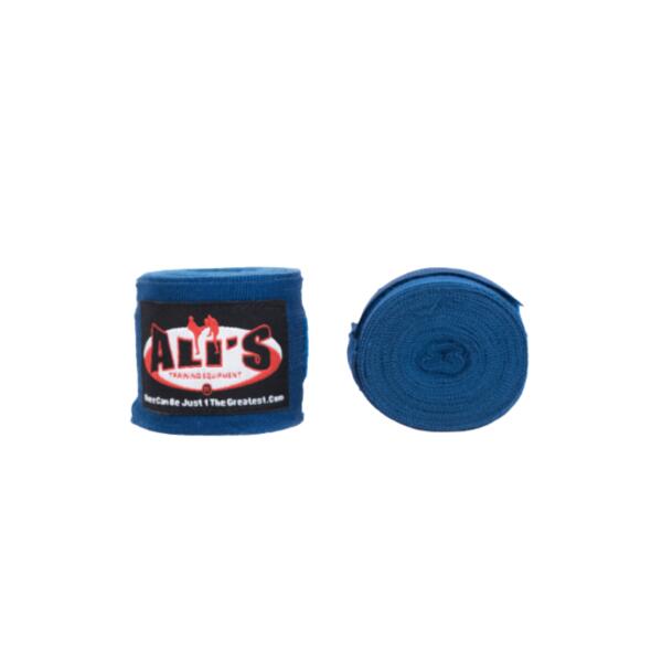 Ali's Fightgear Bandages Bleu 460cm pour Boxe Kickboxing 3/4