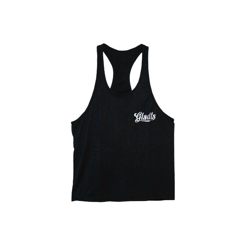 Gladts Halterneck Tank Top Men Black/White
