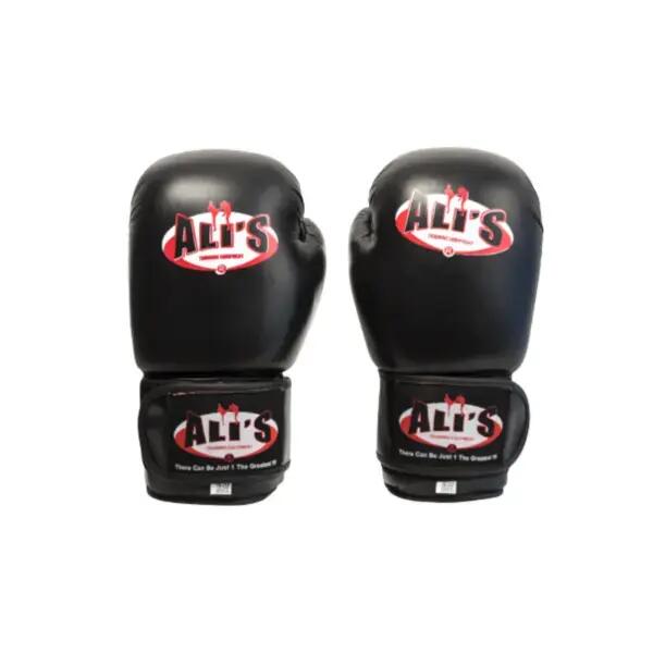 Ali's-BG SP-Boxing Gloves-Sparring-Black-Leather
