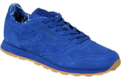 Zapatillas Mujer Reebok Classic Leather Tdc Azul