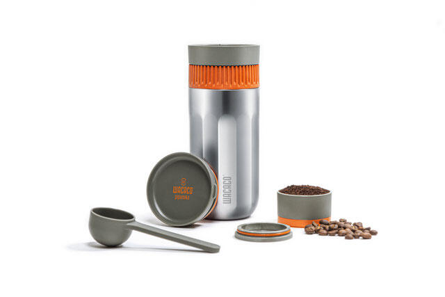Cafetera portátil Pipamoka Pipa" café molido Wacaco 2/7