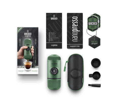 Wacaco Nanopresso Moss Groen-portable espresso machine-espresso to go 2/7