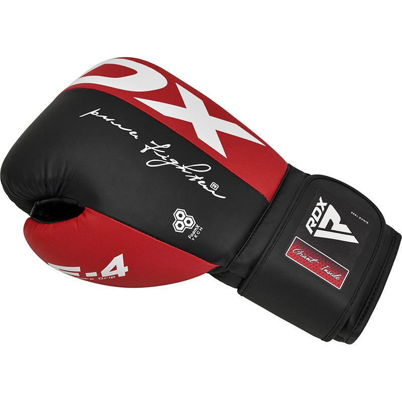 Guante de boxeo F4 entrenamiento ROJO-10 OZ