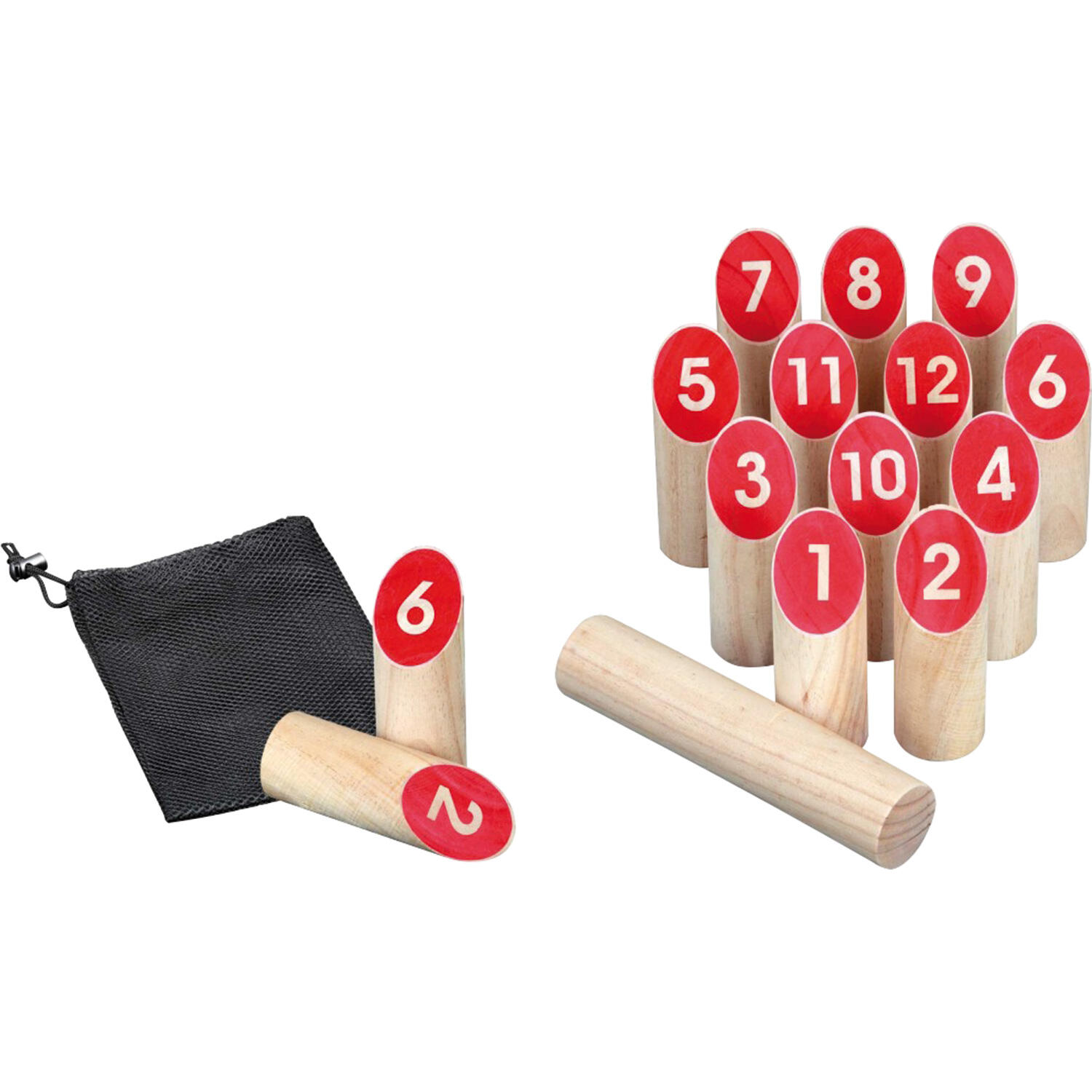 Kubb Gioco di Boules adulto, Marrone 1/1