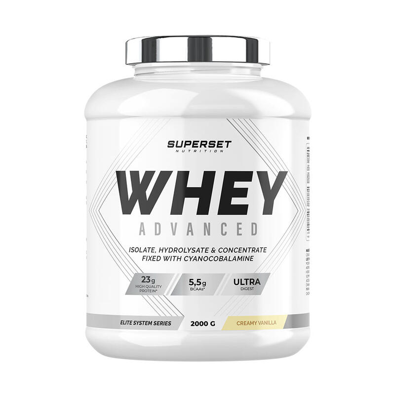 100% WHEY PROTEINE ADVANCED (2kg) | Vanille Crémeuse