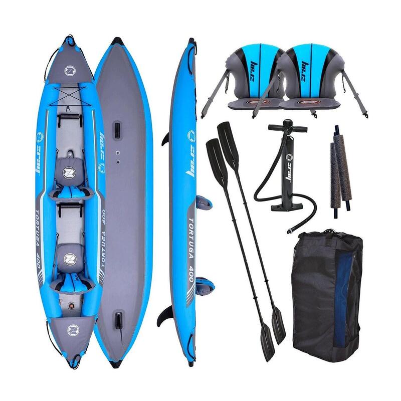 Kayak Doble Hinchable Zray Tortuga 400 con suelo Drop-Stitch