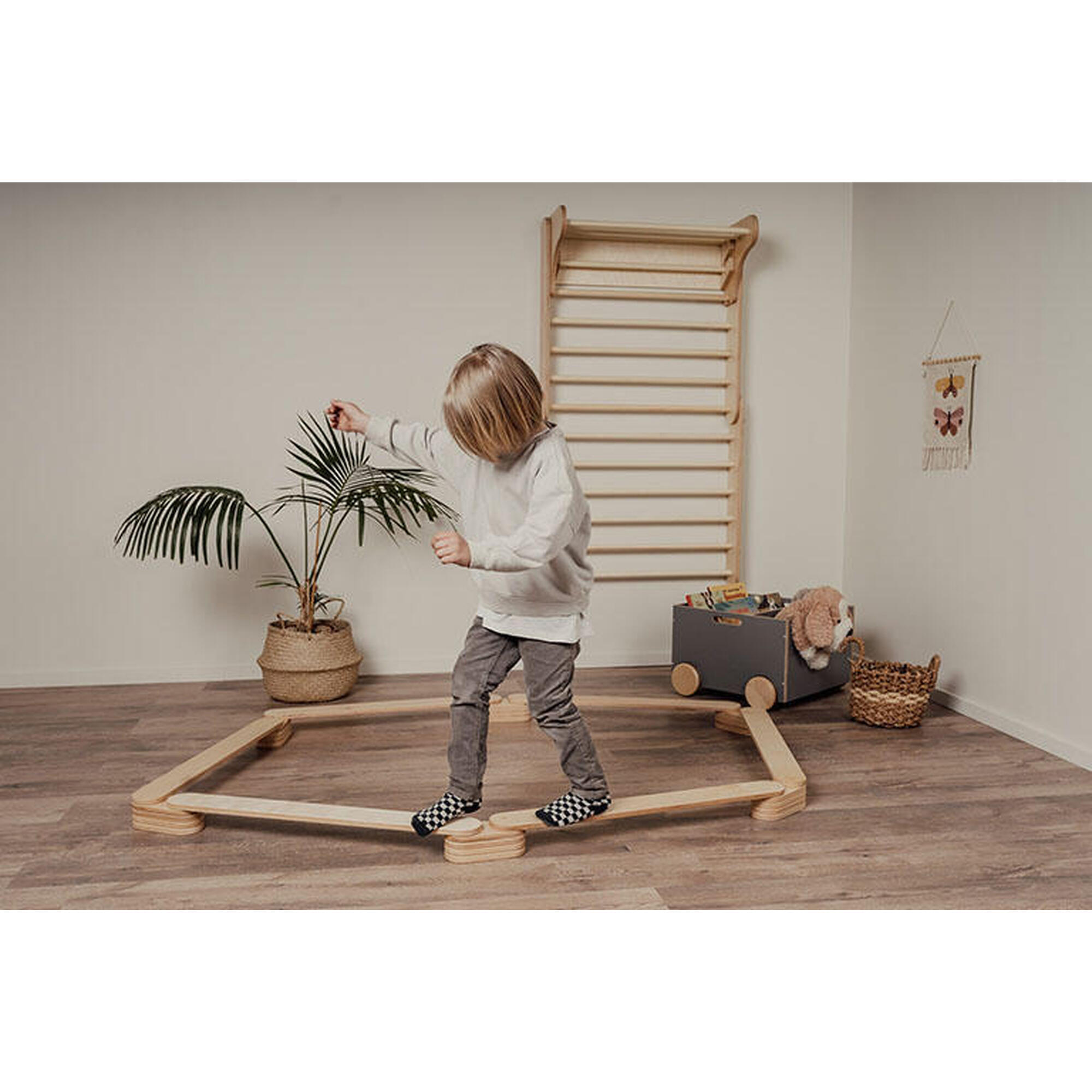 Kit de barra de equilibrio psicomotriz, juego de 6 barras 2/8