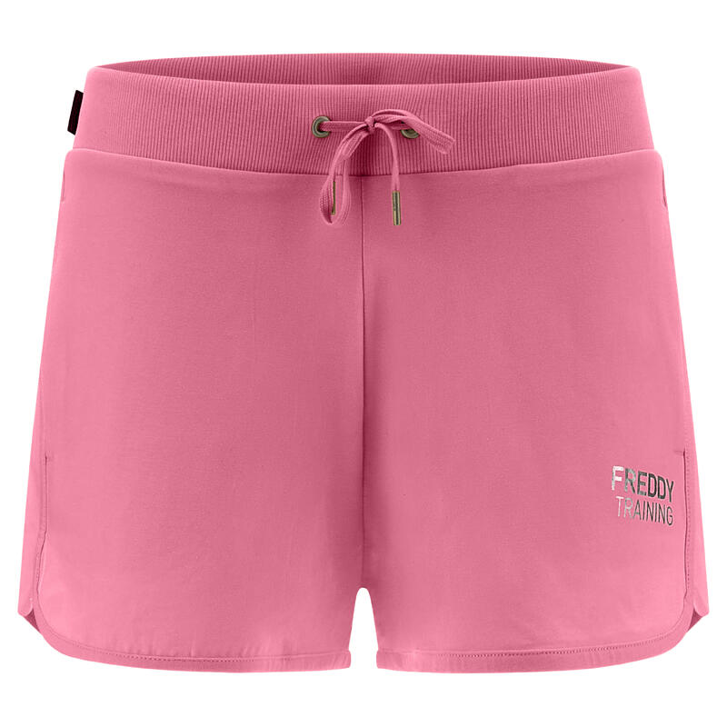 Shorts elasticizzati con tasche interne e fondo stondato