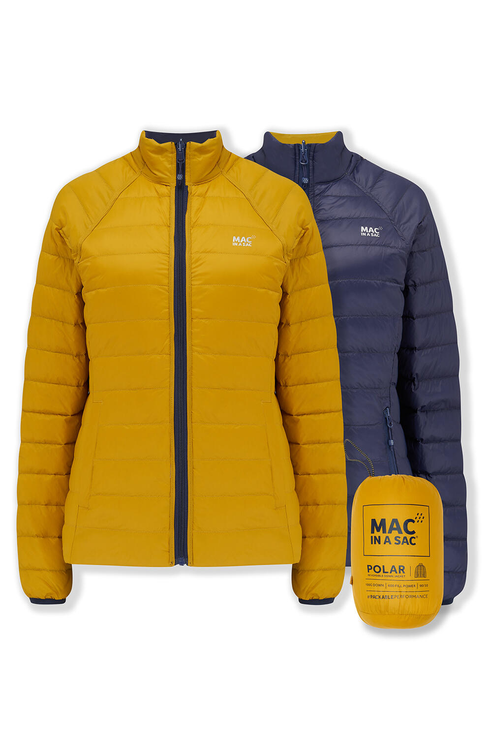 MAC IN A SAC Polar Womens Packable Reversible Down Jacket