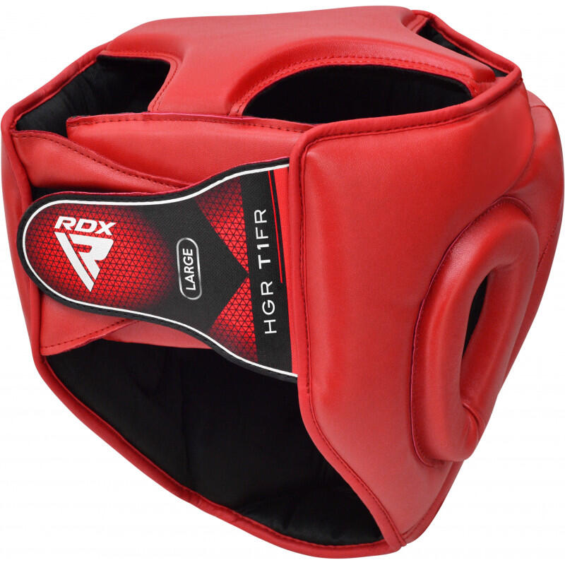 Sports T1 Casque de Boxe  - Extra Large - Rouge