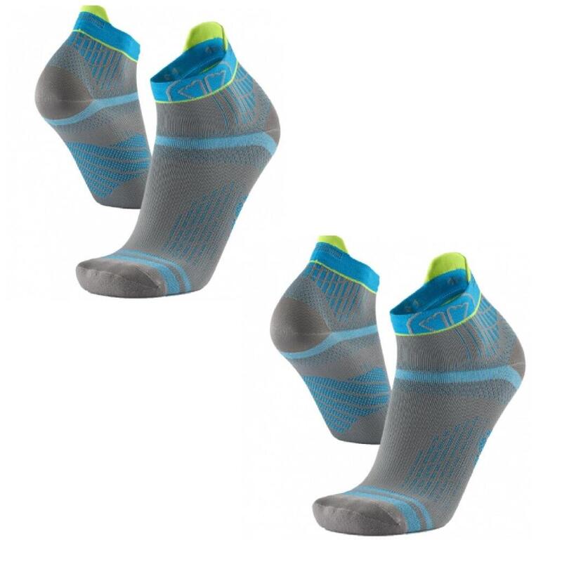 Calcetines finos diseñados para correr por carretera juego de 2 pares Run Feel