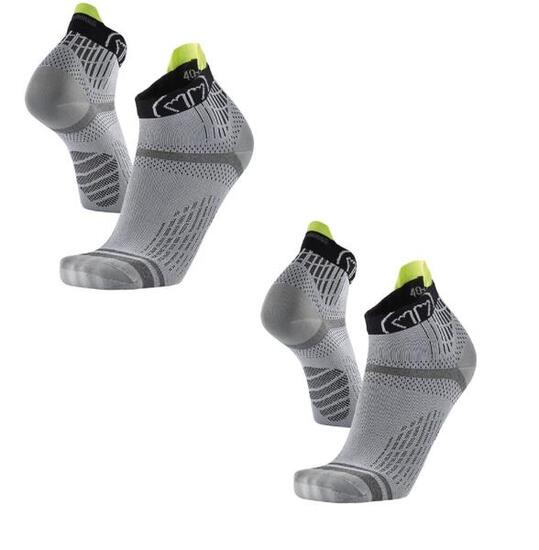 Chaussettes fines pour la course à pied sur route. Lot de 2 paires - Run Feel