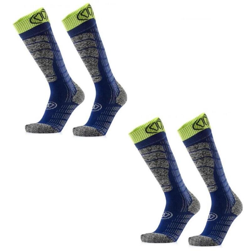 Calcetines de esquí cálidos con protección tibial integrada - Ski Protect  MV