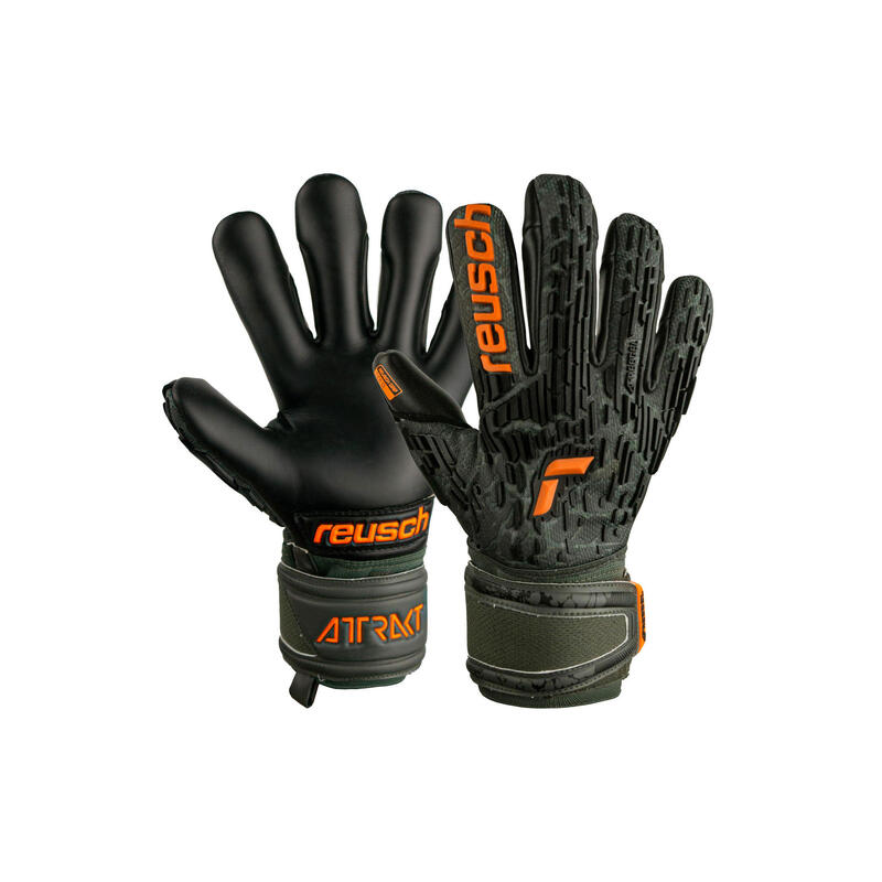 Rękawice bramkarskie męskie Reusch Attrakt Freegel Gold Finger Support