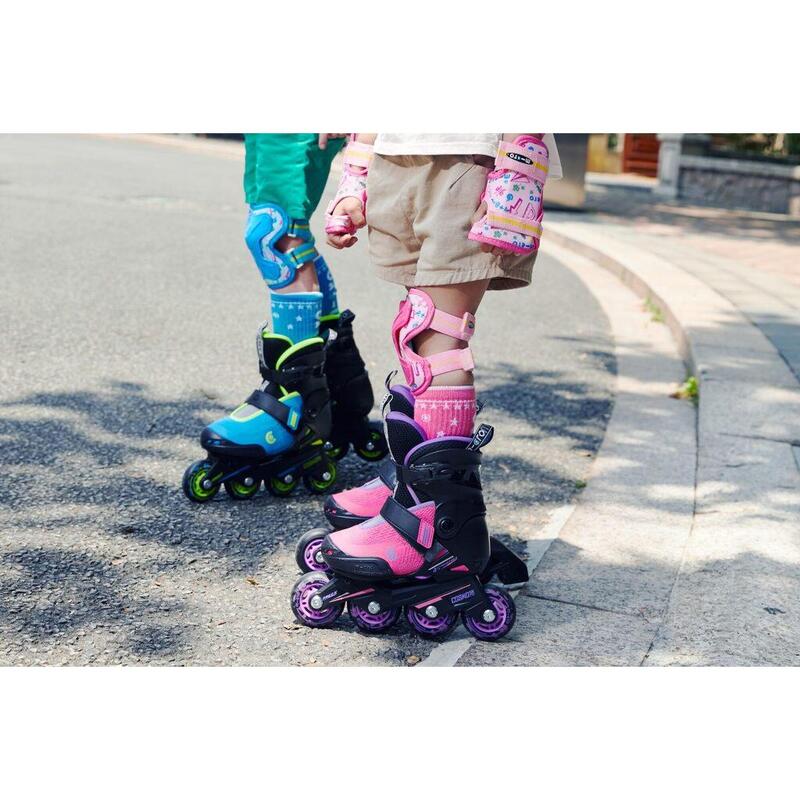 Patins em linha extensíveis para crianças Micro Skate Cosmo Purple