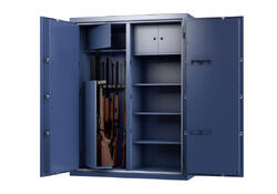 COFFRE FORT ANTI FEU POUR 17 ARMES SERRURE A CLES A2P