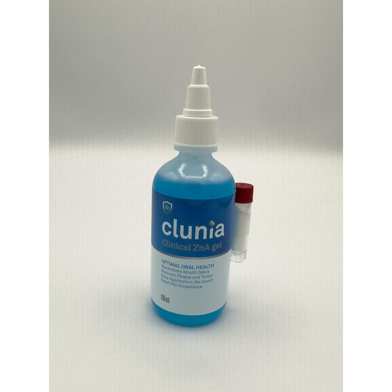 Gel muco-adhesivo para higiene buco-dental, CLUNIA® Zn-A Clinical Gel 118ml.