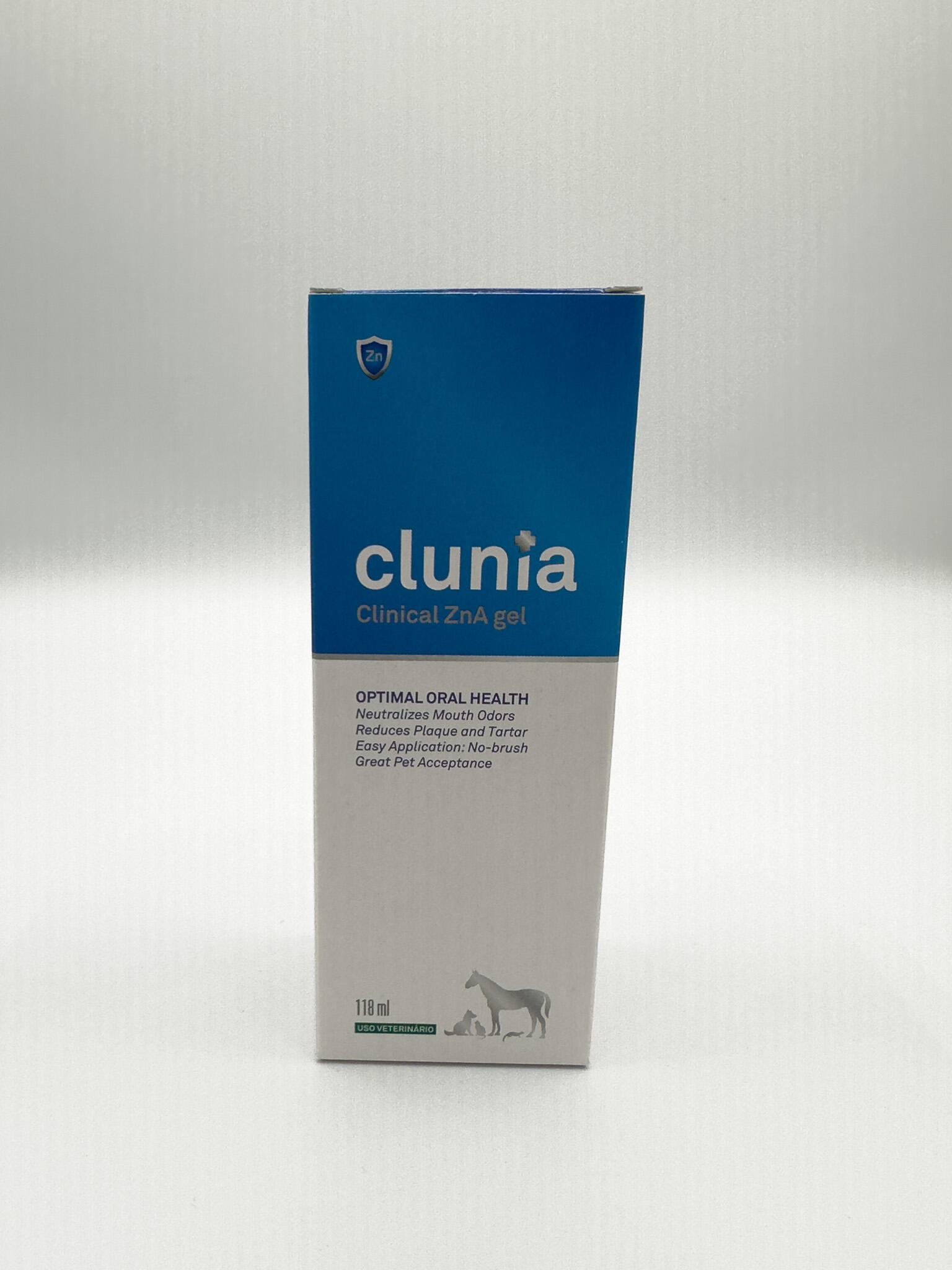 Gel Oral Muco-Adhésif CLUNIA® Zn-A Clinical Gel  per animaux. 5/7