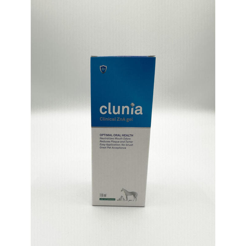 CLUNIA® Zn-A Clinical Gel 118ml, gel mucoadesivo para higiene buco-dentária.