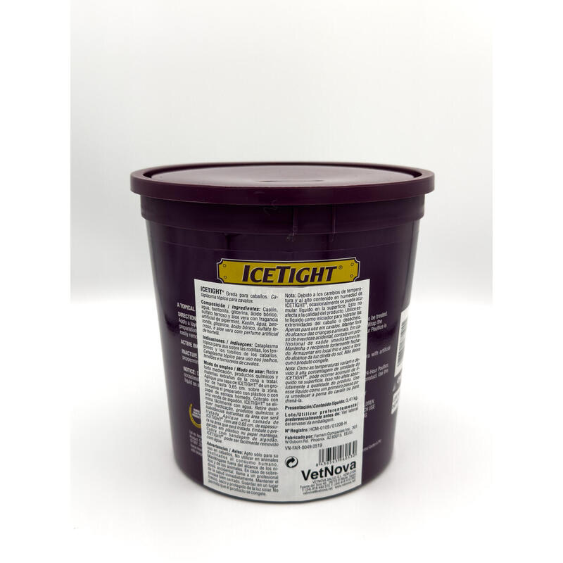 Greda tópica ICETIGHT® 3,4kg para rodillas, tendones y tobillos en caballos