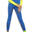 Leggings técnico mulher Running térmico e respirável azul royal
