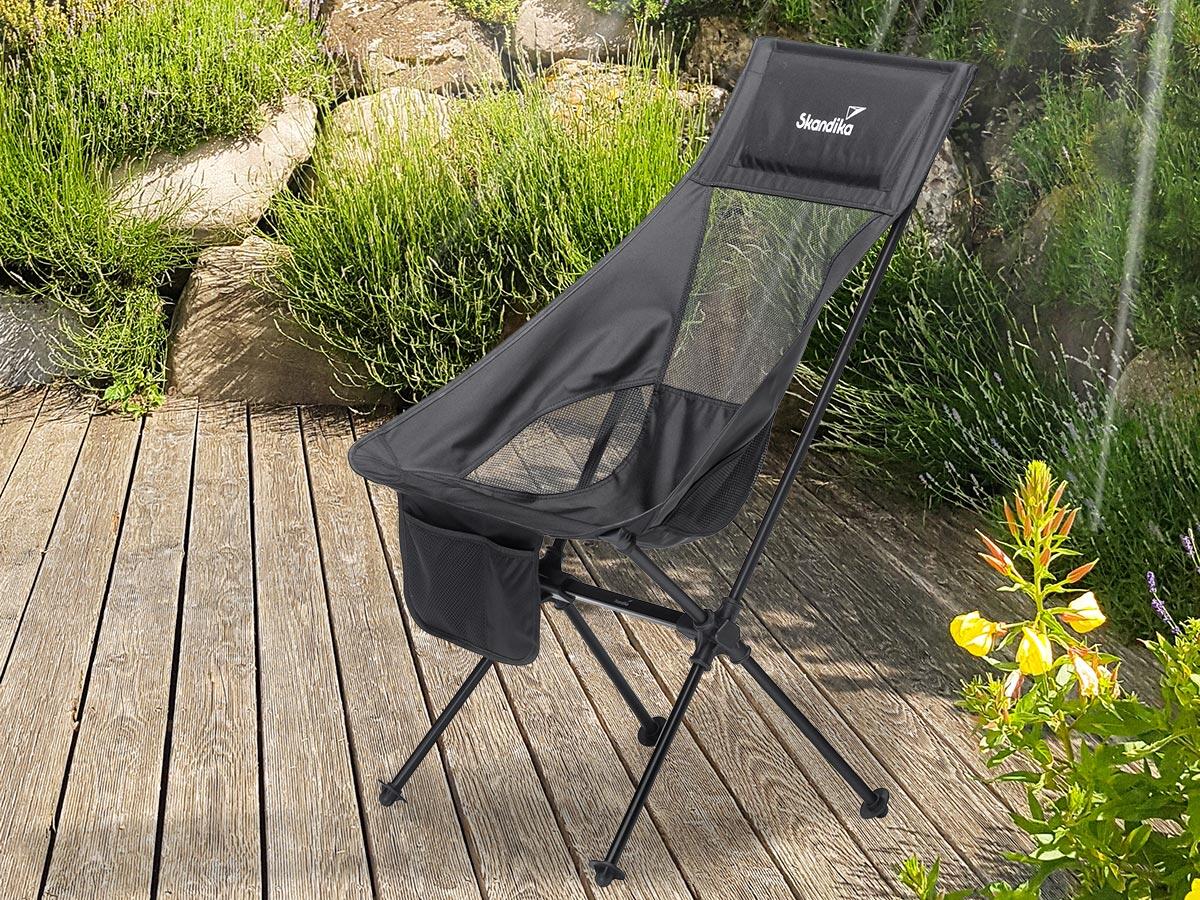 Set van 2 x Campingstoel Compact - opvouwbaar, stabiel, licht, gepolsterd 3/8