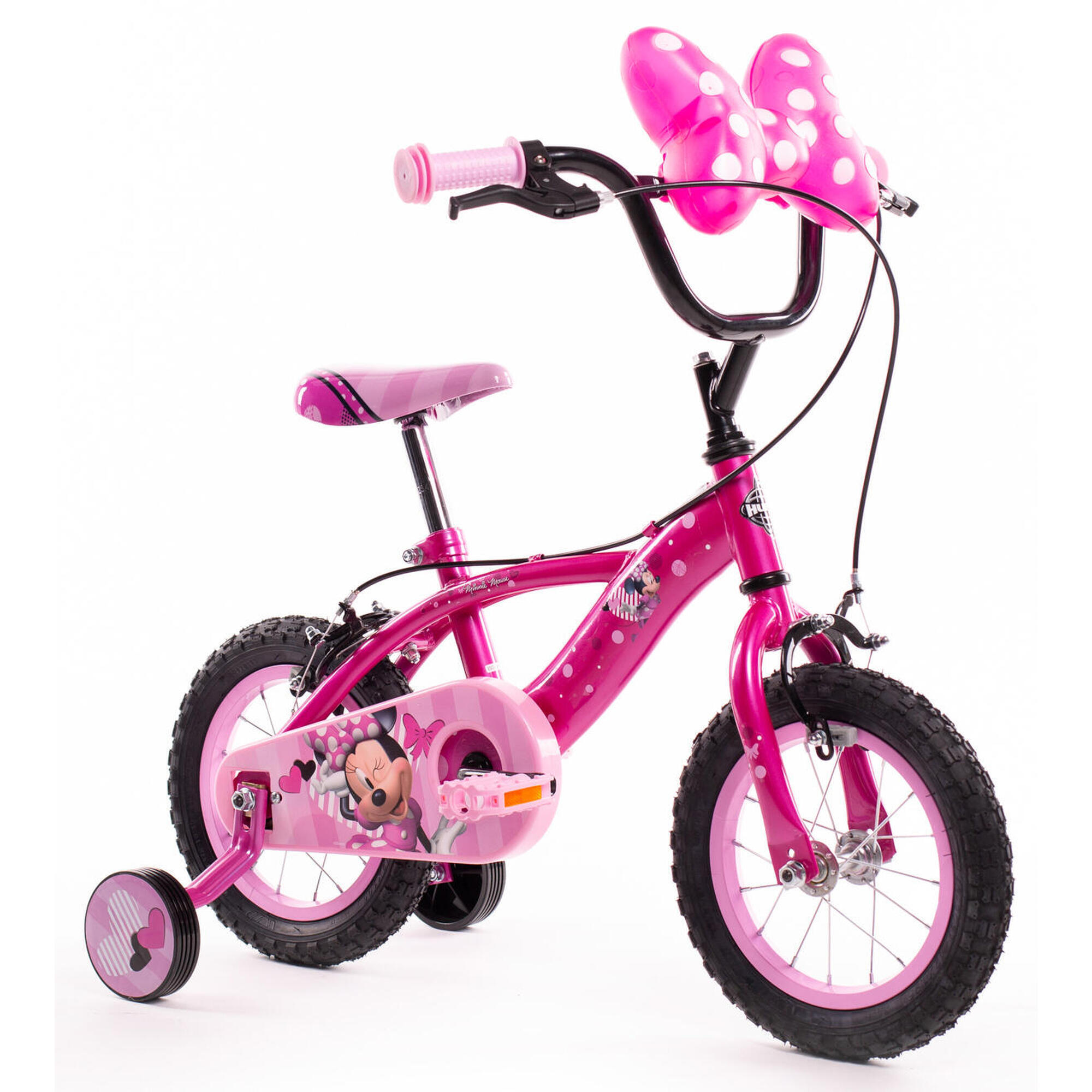 Huffy Disney Minnie Mouse Kids Bike 12 Inch Pink 3-5 Year Old + Stabilisers 1/6