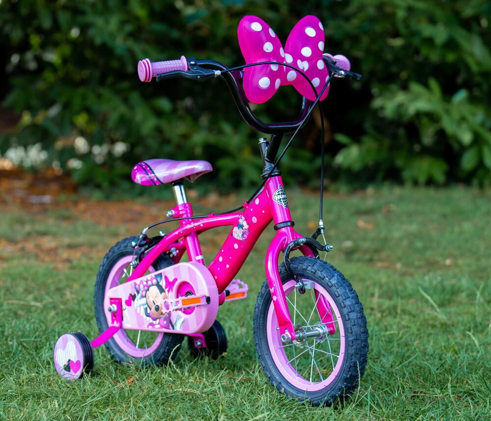 Huffy Disney Minnie Mouse Kids Bike 12 Inch Pink 3-5 Year Old + Stabilisers 3/6