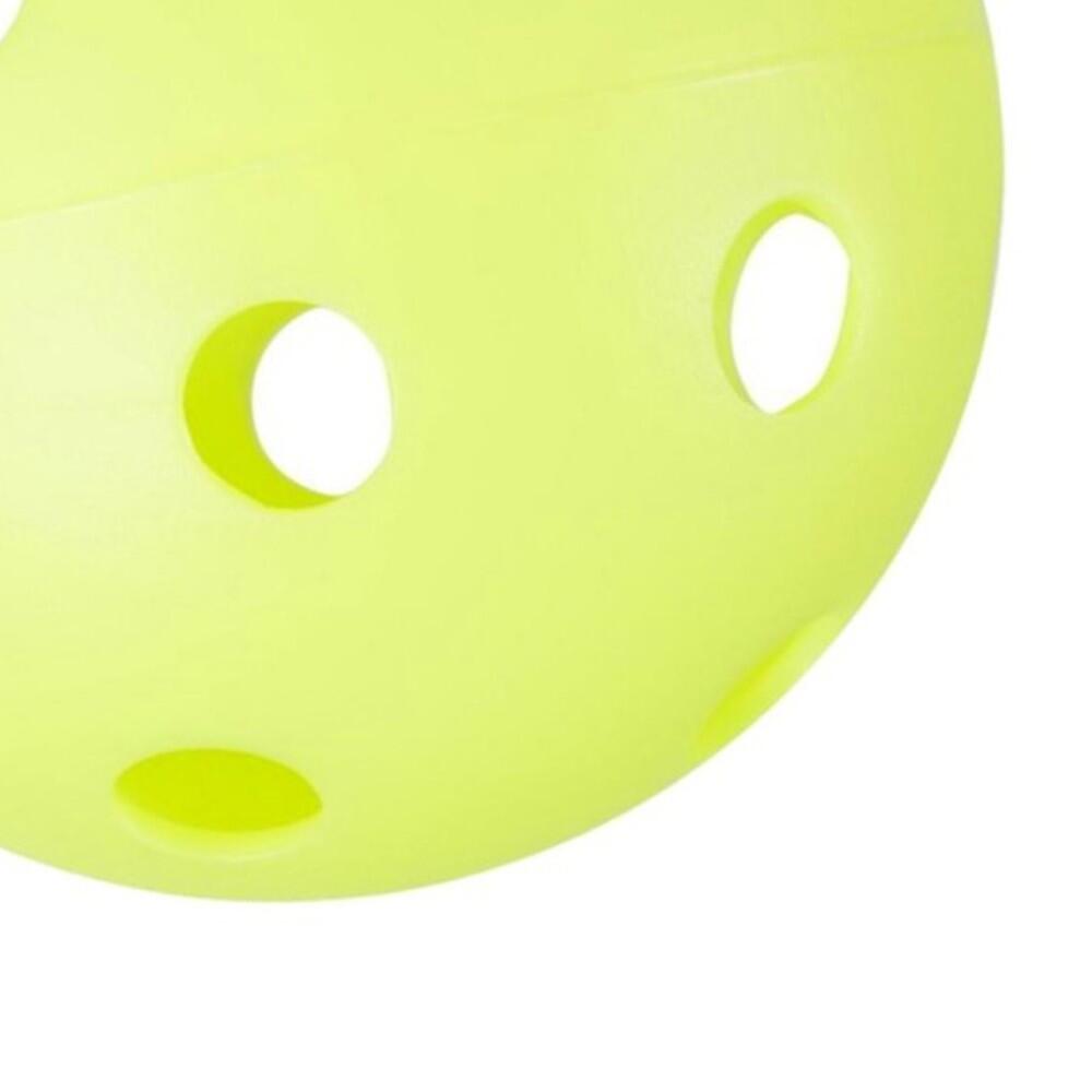 Pelota Hockey/Floorball Ø70mm Con Agujeros Amarillo 3/4