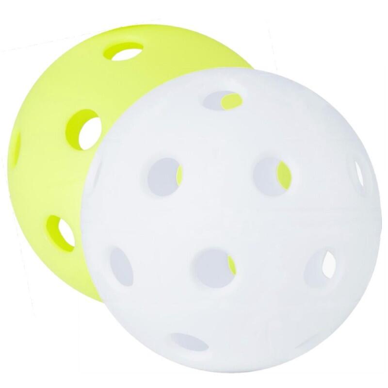 Pelota Hockey/Floorball Ø70mm Con Agujeros Amarillo 2/4